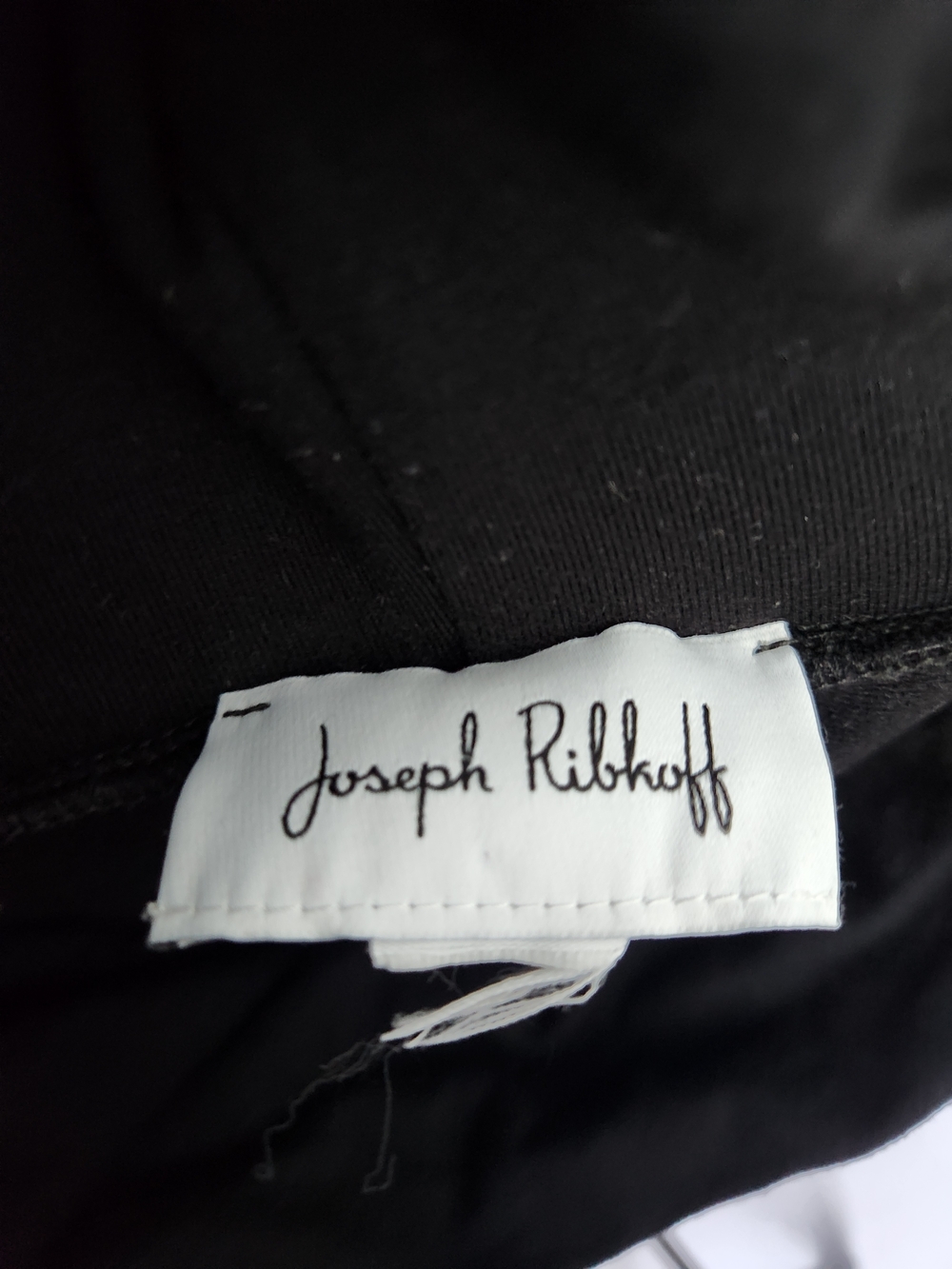 Joseph Ribkoff Black Faux Leather Front Long Sleeve Dress - Picture 6 of 6